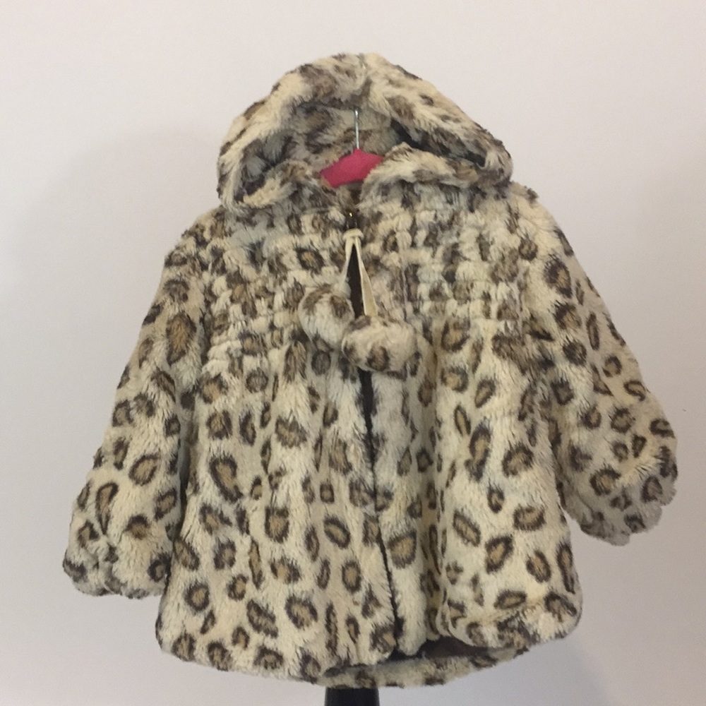 Faux Fur Animal Print Jacket by Widgeon - Size 2